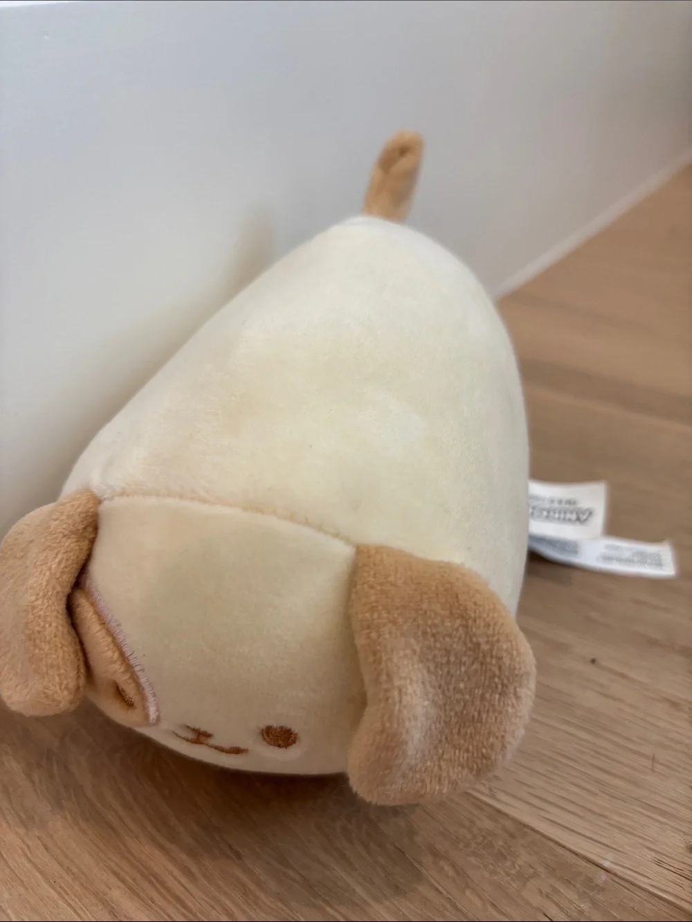 Plush Cream and Tan Small Pet Toy - Soft Squeeze Puppy